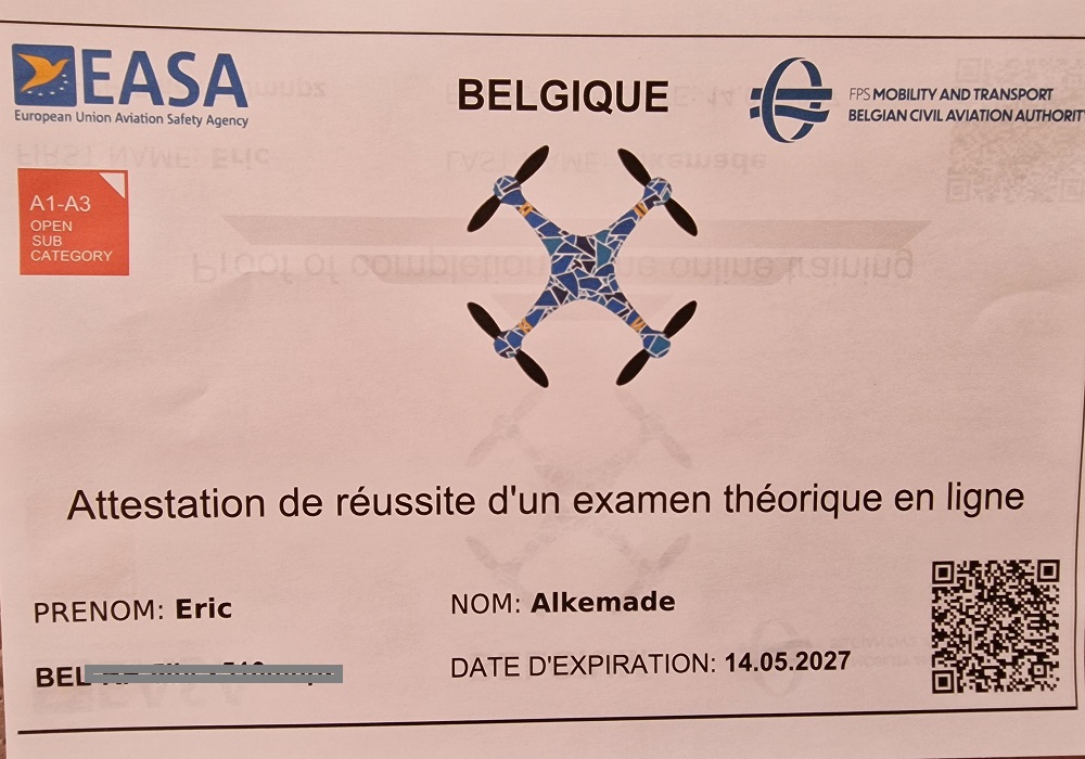 certificat drone